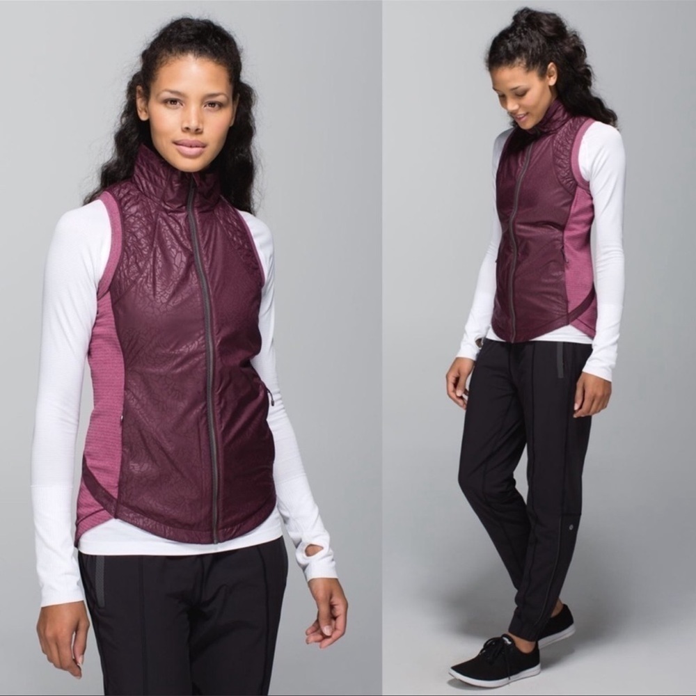Lululemon Rebel Runner Bordeaux Berry Hyper Vest